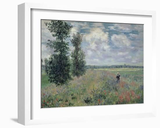 The Poppy Field-Claude Monet-Framed Giclee Print