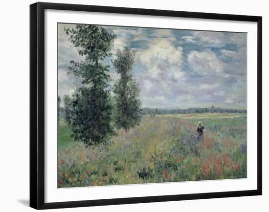 The Poppy Field-Claude Monet-Framed Giclee Print