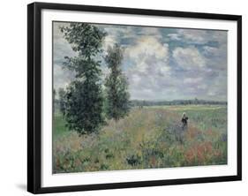 The Poppy Field-Claude Monet-Framed Giclee Print