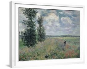 The Poppy Field-Claude Monet-Framed Giclee Print