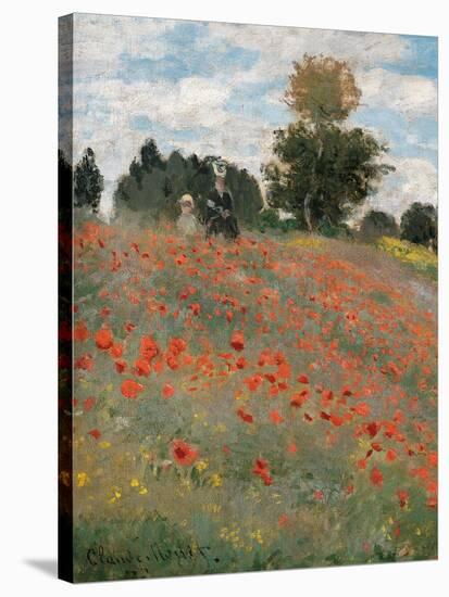 The Poppy Field-Claude Monet-Stretched Canvas