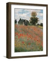 The Poppy Field-Claude Monet-Framed Premium Giclee Print