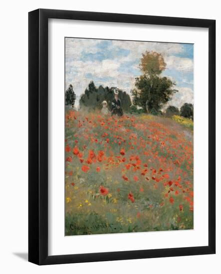 The Poppy Field-Claude Monet-Framed Premium Giclee Print