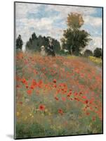 The Poppy Field-Claude Monet-Mounted Premium Giclee Print