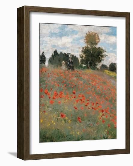 The Poppy Field-Claude Monet-Framed Giclee Print