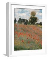 The Poppy Field-Claude Monet-Framed Giclee Print