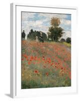 The Poppy Field-Claude Monet-Framed Giclee Print