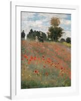 The Poppy Field-Claude Monet-Framed Giclee Print