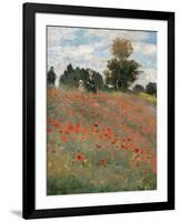 The Poppy Field-Claude Monet-Framed Giclee Print