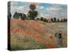 The Poppy Field-Claude Monet-Stretched Canvas