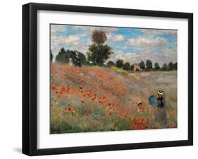 The Poppy Field-Claude Monet-Framed Giclee Print