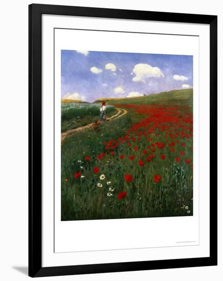 The Poppy Field-Paul von Szinyei-Merse-Framed Giclee Print