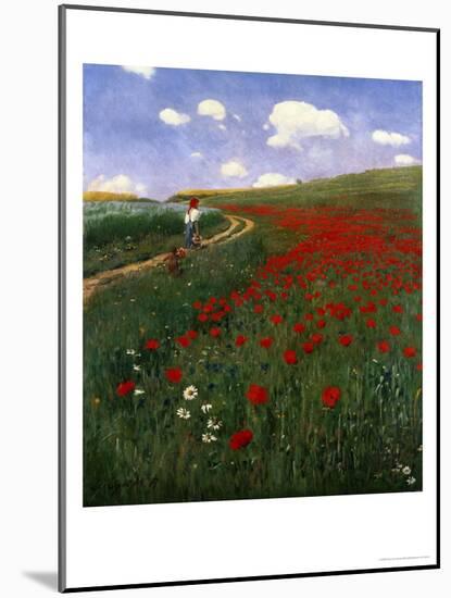 The Poppy Field-Paul von Szinyei-Merse-Mounted Giclee Print