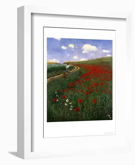 The Poppy Field-Paul von Szinyei-Merse-Framed Giclee Print