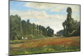 The Poppy Field-Hippolyte Delpy-Mounted Giclee Print