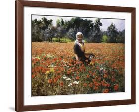 The Poppy Field-George Hitchcock-Framed Giclee Print