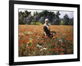 The Poppy Field-George Hitchcock-Framed Giclee Print