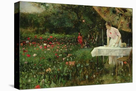 The Poppy Garden-Maurice Bompard-Stretched Canvas