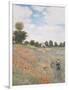 The Poppyfield, Near Argenteuil - Focus-Claude Monet-Framed Giclee Print