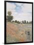 The Poppyfield, Near Argenteuil - Focus-Claude Monet-Framed Giclee Print