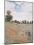 The Poppyfield, Near Argenteuil - Focus-Claude Monet-Mounted Giclee Print