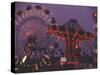 The Popular Midway Section of the New York State Fair-Michael Okoniewski-Stretched Canvas