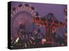 The Popular Midway Section of the New York State Fair-Michael Okoniewski-Stretched Canvas