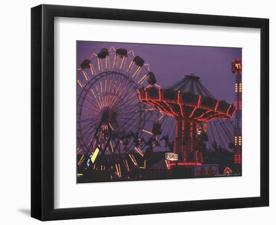 The Popular Midway Section of the New York State Fair-Michael Okoniewski-Framed Photographic Print