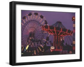 The Popular Midway Section of the New York State Fair-Michael Okoniewski-Framed Photographic Print