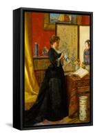 The Porcelain Collector, 1868-Alfred Emile Stevens-Framed Stretched Canvas