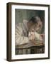 The porcelain painter, 1921-August Eiebakke-Framed Giclee Print