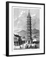 The Porcelain Tower of Nanjing, China, C1895-null-Framed Giclee Print