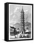 The Porcelain Tower of Nanjing, China, C1895-null-Framed Stretched Canvas