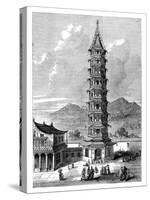 The Porcelain Tower of Nanjing, China, C1895-null-Stretched Canvas