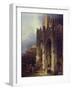 The Porch of St Maclou, Rouen-David Roberts-Framed Giclee Print