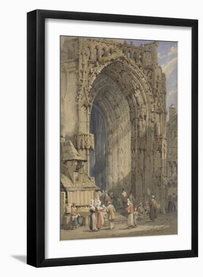 The Porch, Rheims Cathedral, C.1840-Samuel Prout-Framed Giclee Print