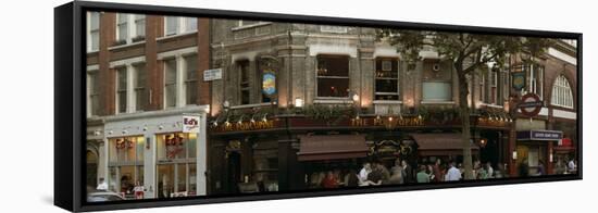 The Porcupine Pub Facade in Soho-Richard Bryant-Framed Stretched Canvas