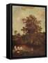 'The Poringland Oak', c1818-1820, (c1915)-John Crome-Framed Stretched Canvas