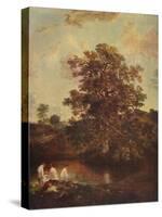 'The Poringland Oak', c1818-1820, (c1915)-John Crome-Stretched Canvas