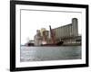 The Port and Grain Silos-null-Framed Giclee Print