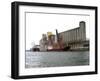 The Port and Grain Silos-null-Framed Giclee Print