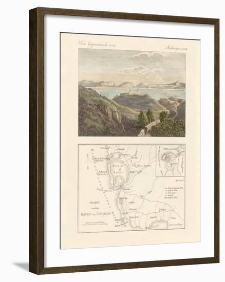 The Port and the City of Navarino-null-Framed Giclee Print