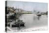 The Port at Boulogne, France, 1904-null-Stretched Canvas