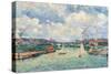 The Port at Charenton-Jean-Baptiste-Armand Guillaumin-Stretched Canvas