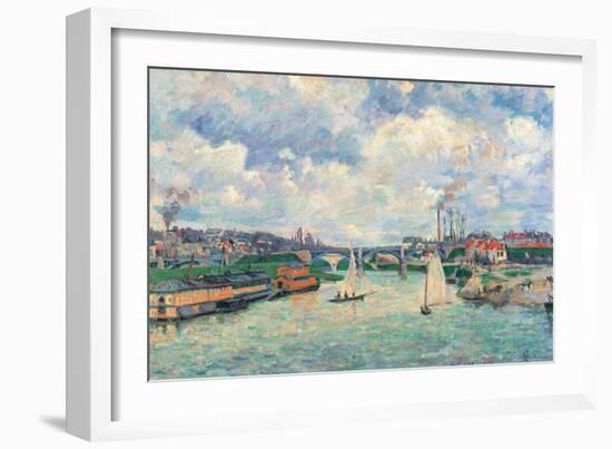 The Port at Charenton-Jean-Baptiste-Armand Guillaumin-Framed Giclee Print