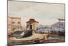 The Port at Gaeta-Giacinto Gigante-Mounted Giclee Print