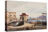 The Port at Gaeta-Giacinto Gigante-Stretched Canvas