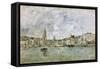The Port at Honfleur, 1896-Eugène Boudin-Framed Stretched Canvas