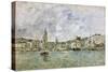 The Port at Honfleur, 1896-Eugène Boudin-Stretched Canvas