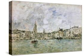 The Port at Honfleur, 1896-Eugène Boudin-Stretched Canvas